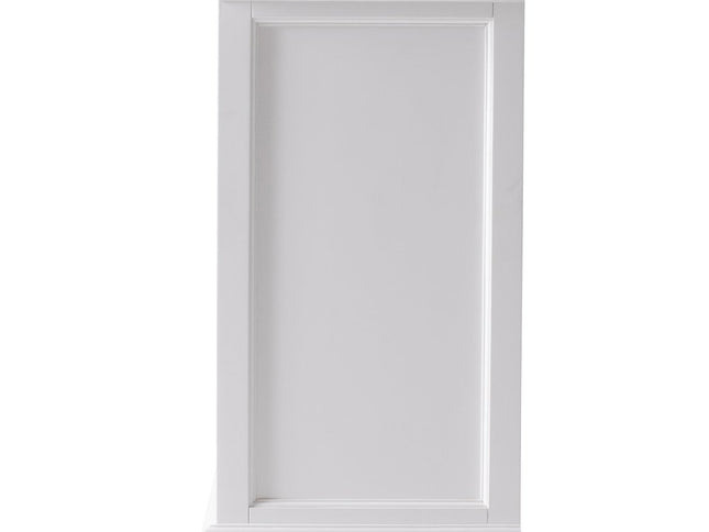 31" White Solid and Manufactured Wood Nightstand