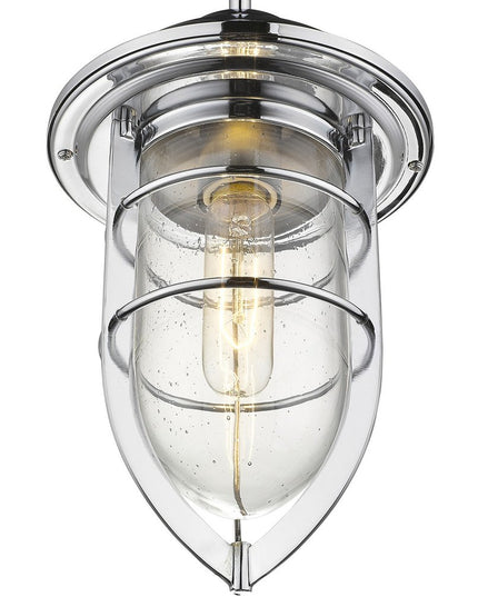 Silver Teardrop Shape Pendant Light