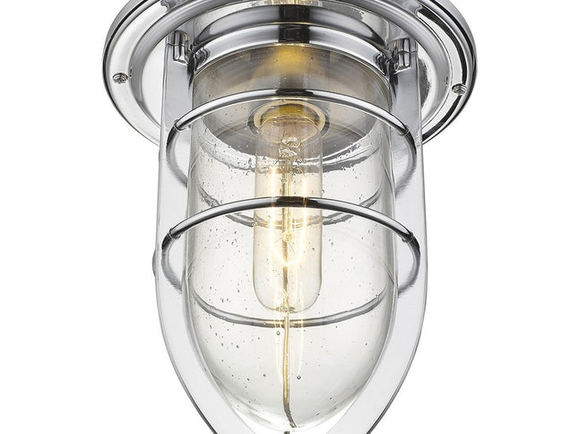 Silver Teardrop Shape Pendant Light