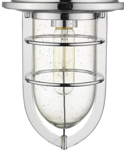 Silver Teardrop Shape Pendant Light