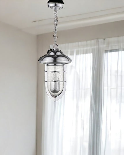 Dylan 3-Light Chrome Hanging Lantern