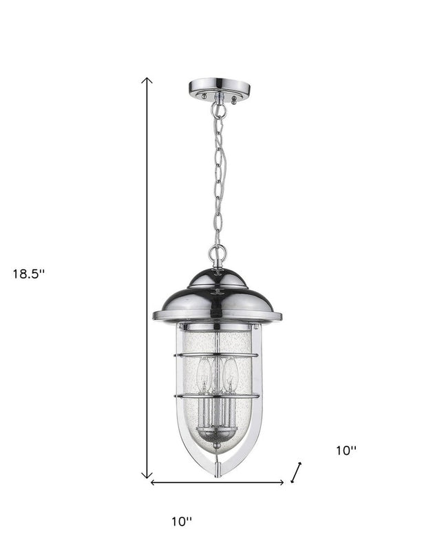 Dylan 3-Light Chrome Hanging Lantern