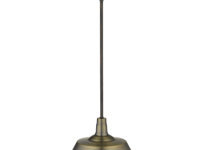 Brushed Gold Shallow Plate Adjustable Pendant Light
