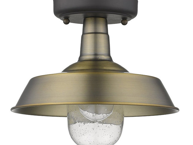 Brushed Gold Shallow Plate Adjustable Pendant Light