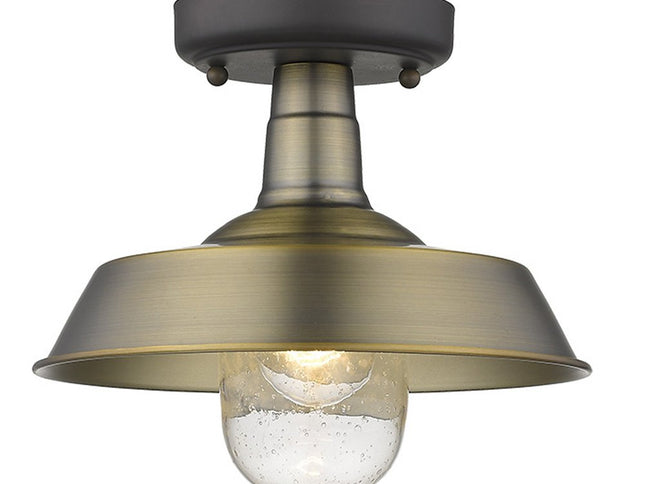 Brushed Gold Shallow Plate Adjustable Pendant Light