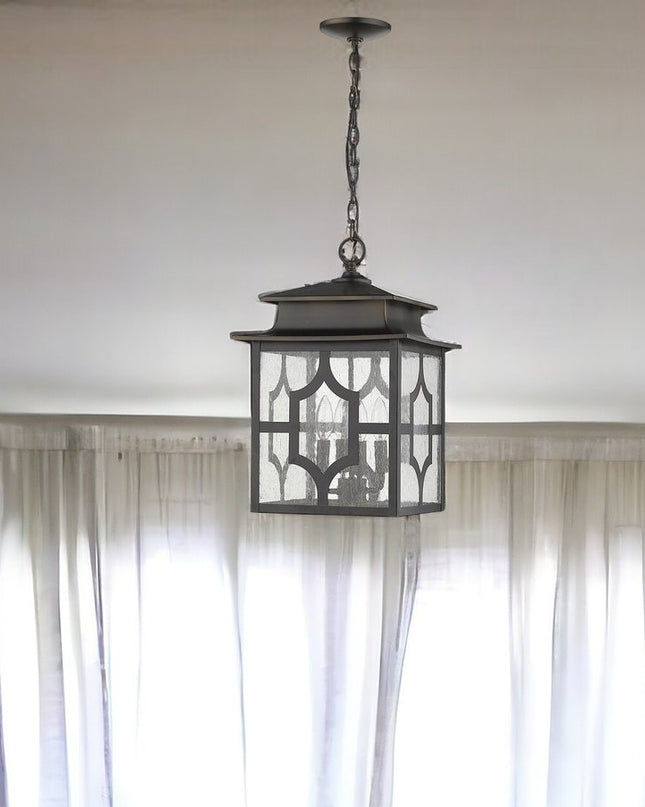 Calvert 4-Light Oil-Rubbed Bronze Hanging Lantern