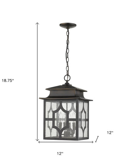 Calvert 4-Light Oil-Rubbed Bronze Hanging Lantern