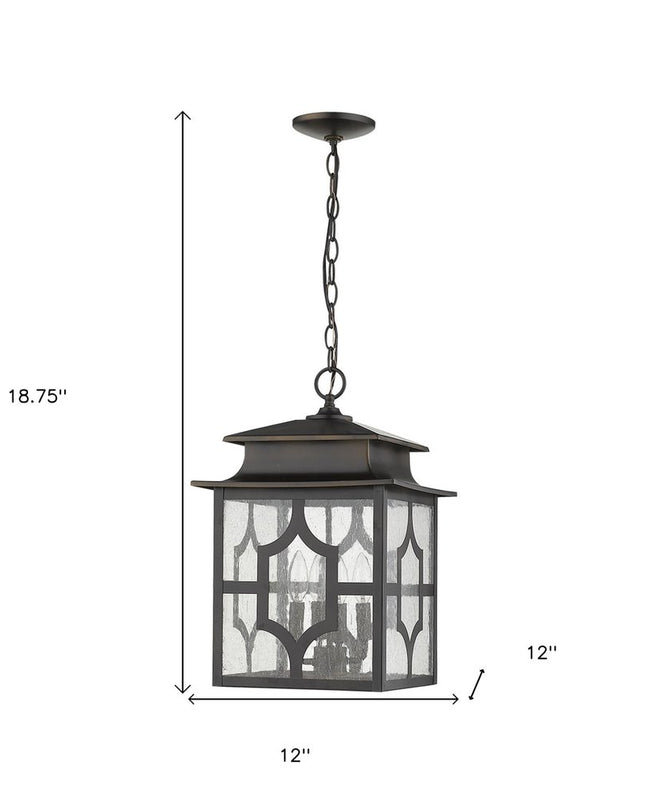 Calvert 4-Light Oil-Rubbed Bronze Hanging Lantern