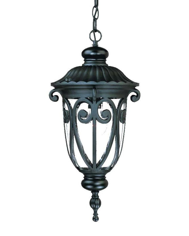 Naples 1-Light Matte Black Hanging Light