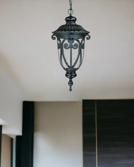 Naples 1-Light Matte Black Hanging Light
