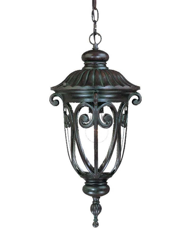 Naples 1-Light Marbelized Mahogany Hanging Light