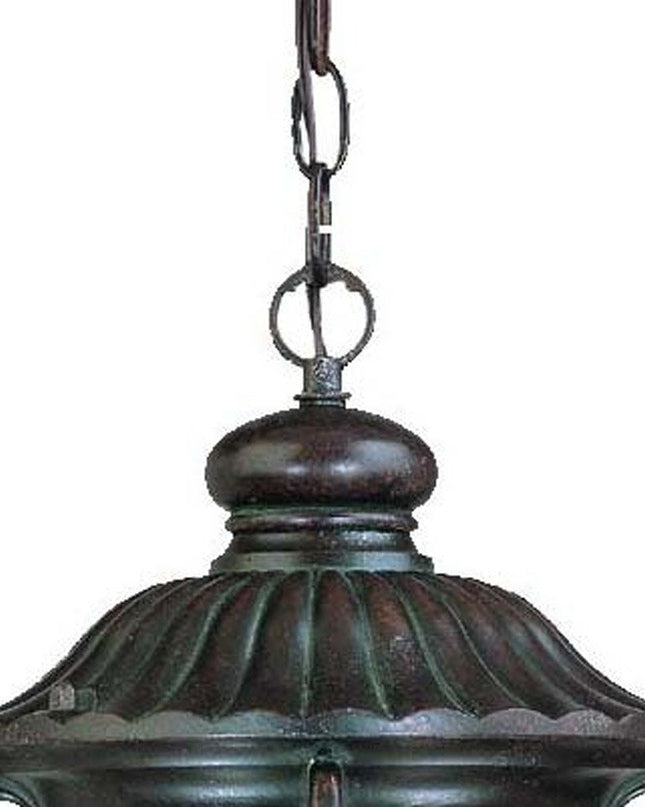 Naples 1-Light Marbelized Mahogany Hanging Light
