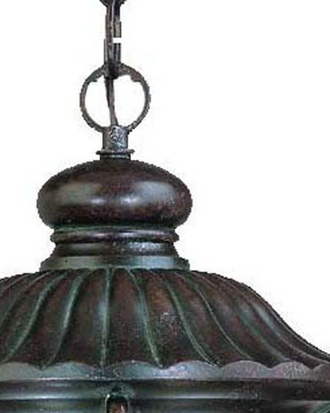 Naples 1-Light Marbelized Mahogany Hanging Light