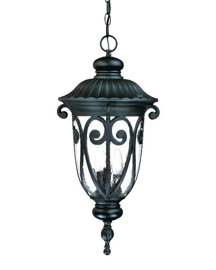 Naples 3-Light Matte Black Hanging Light