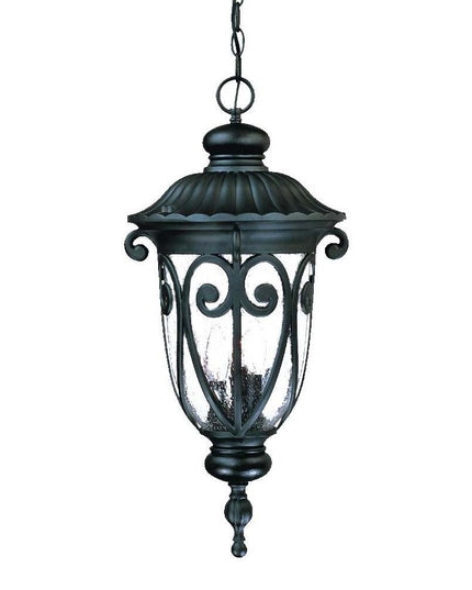 Naples 3-Light Matte Black Hanging Light