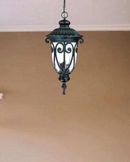 Naples 3-Light Matte Black Hanging Light