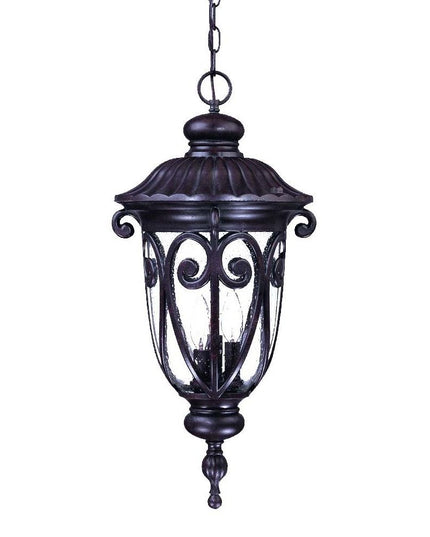 Naples 3-Light Marbelized Mahogany Hanging Light