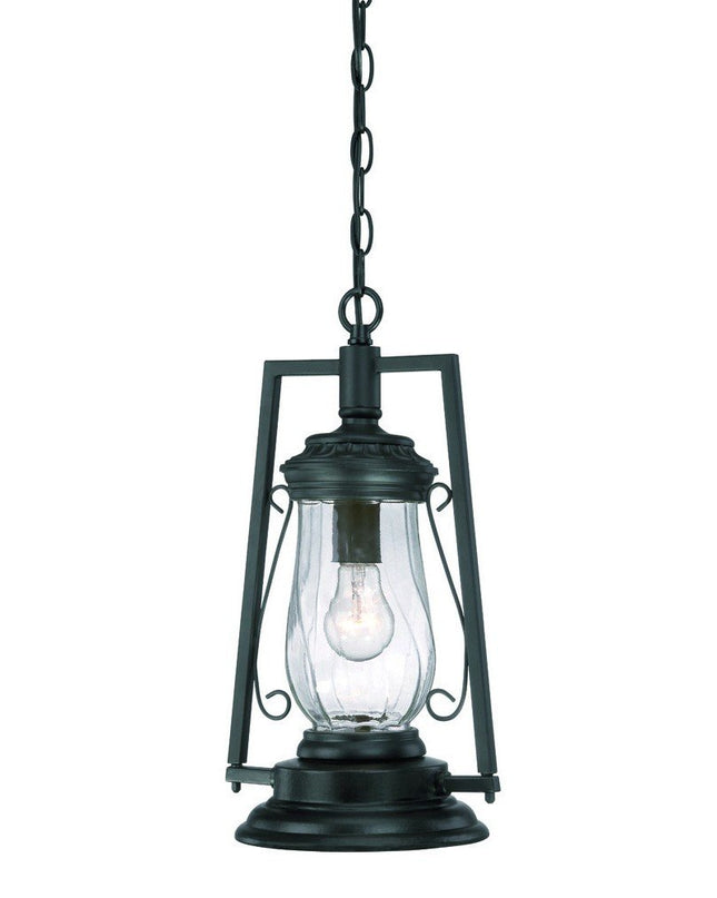 Matte Black Oil Lamp Hanging Light
