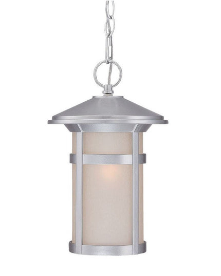 Silver Lantern Metal Dimmable Chandelier With Frosted Shades