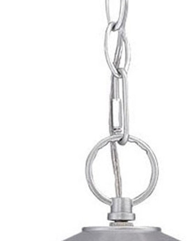 Silver Lantern Metal Dimmable Chandelier With Frosted Shades