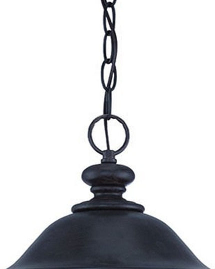 XL Three Light Matte Black Urn Shaped Hanging Light