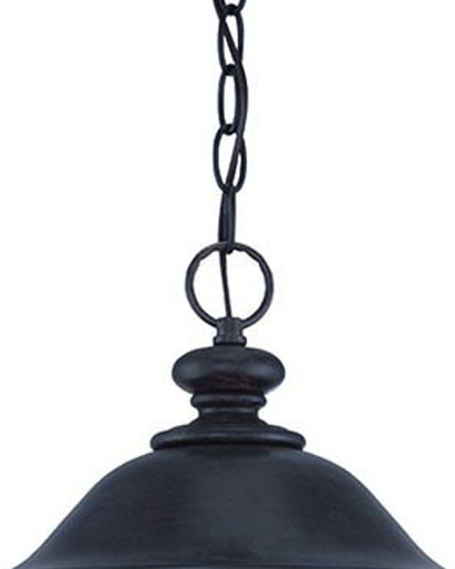XL Three Light Matte Black Urn Shaped Hanging Light