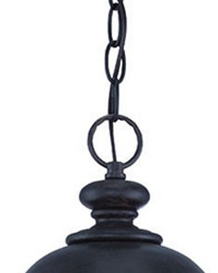 XL Three Light Matte Black Urn Shaped Hanging Light