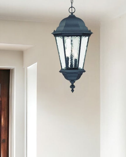 Telfair 3-Light Matte Black Hanging Light