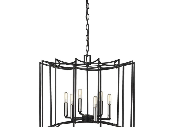 Rhian 8-Light Matte Black Pendant
