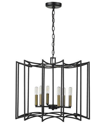 Rhian 8-Light Matte Black Pendant