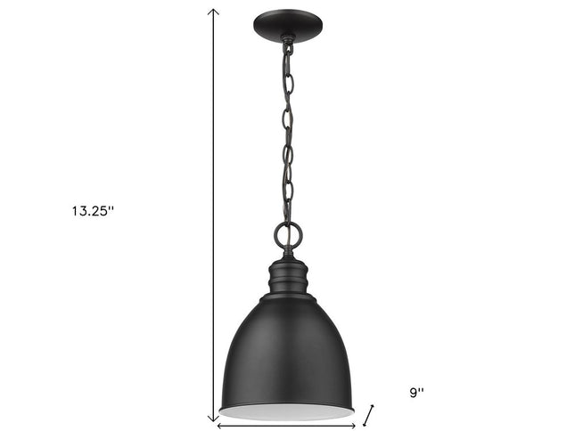 Minimalist Black Metal Pendant Hanging Light