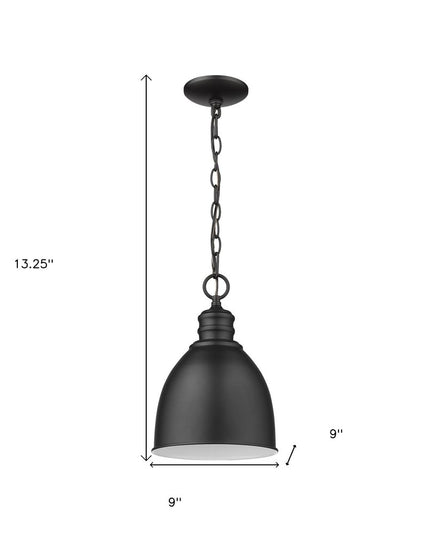 Minimalist Black Metal Pendant Hanging Light