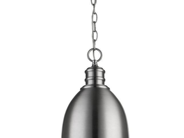 Minimalist Silver Metal Pendant Hanging Light