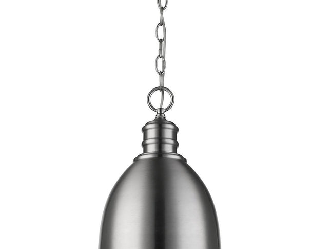 Minimalist Silver Metal Pendant Hanging Light