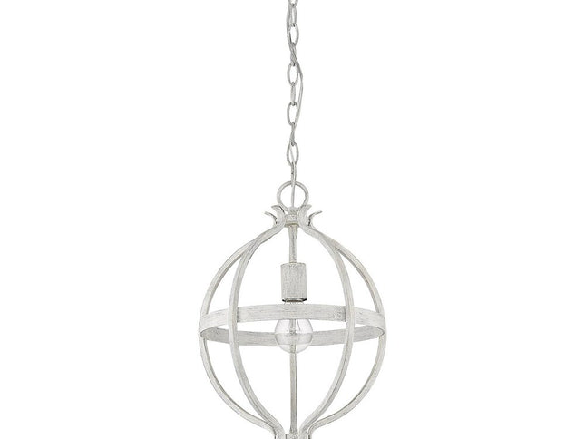 Callie 1-Light Country White Pendant