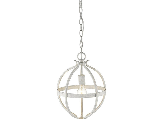 Callie 1-Light Country White Pendant