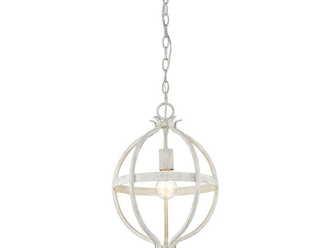 Callie 1-Light Country White Pendant