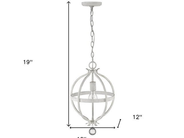 Callie 1-Light Country White Pendant
