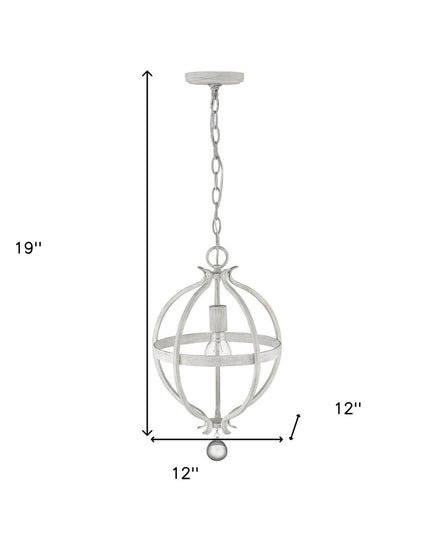 Callie 1-Light Country White Pendant
