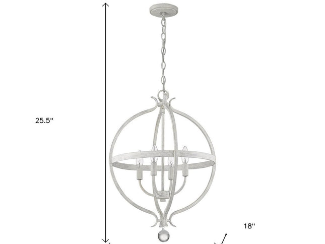 Callie 4-Light Country White Pendant