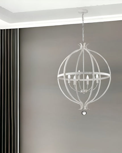 Callie 6-Light Country White Pendant
