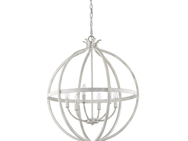 Callie 6-Light Country White Pendant