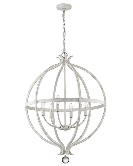 Callie 6-Light Country White Pendant