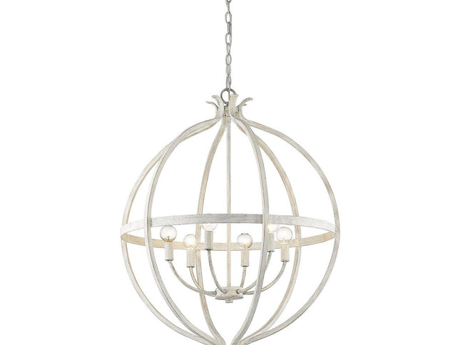 Callie 6-Light Country White Pendant