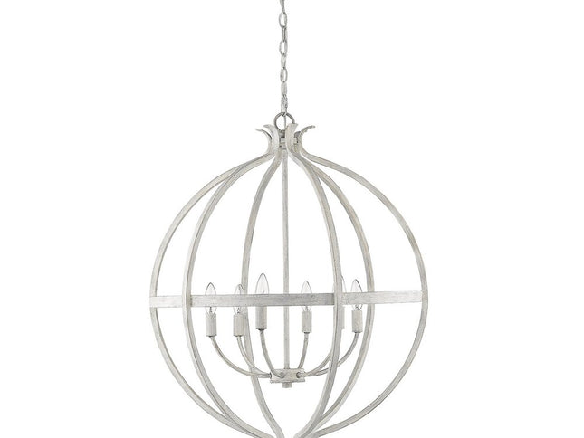 Callie 6-Light Country White Pendant