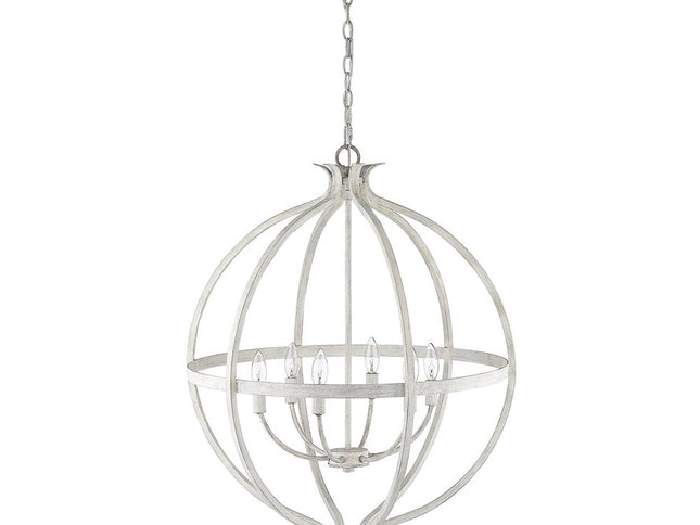 Callie 6-Light Country White Pendant