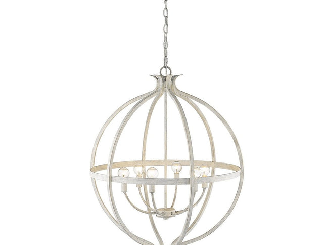 Callie 6-Light Country White Pendant