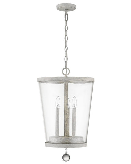 Callie 3-Light Country White Foyer Pendant