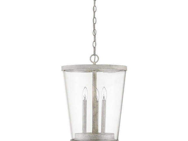 Callie 3-Light Country White Foyer Pendant
