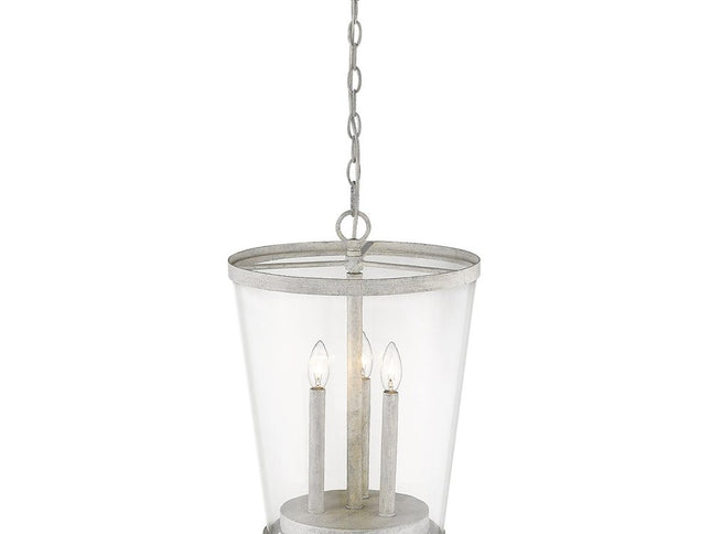 Callie 3-Light Country White Foyer Pendant